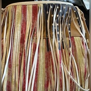 Steve Madden American Flag Crossbody Shoulder Bag